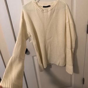 cream sweater